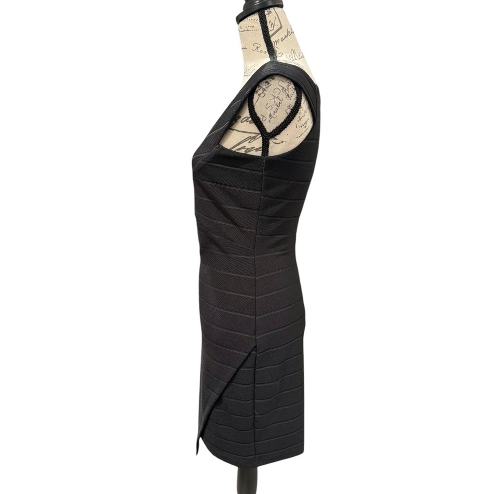 Bebe Bodycon Elegant Black Dress - Picture 3 of 11